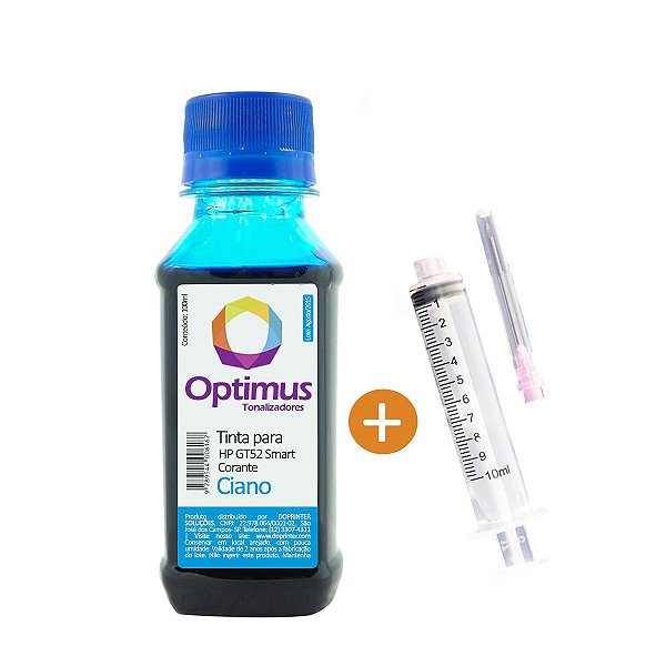 Tinta HP Ink Tank 415 | GT52 | M0H54AL Optimus Ciano Corante