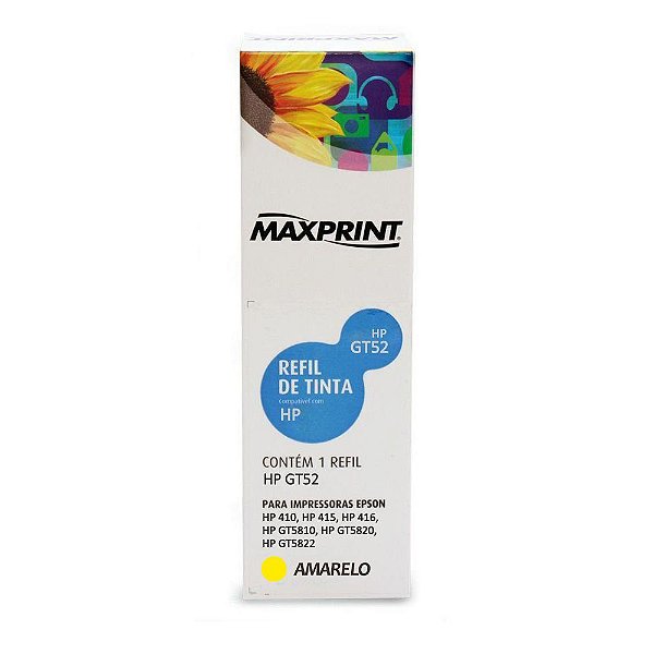 Tinta HP 116 Ink Tank | GT52 | M0H56AL Maxprint Amarela