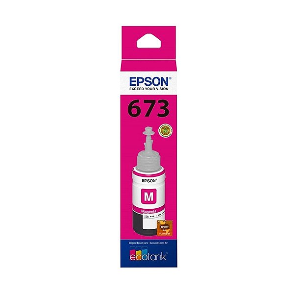 Tinta Epson L805 | 673 | T673320 EcoTank Magenta Original 70ml