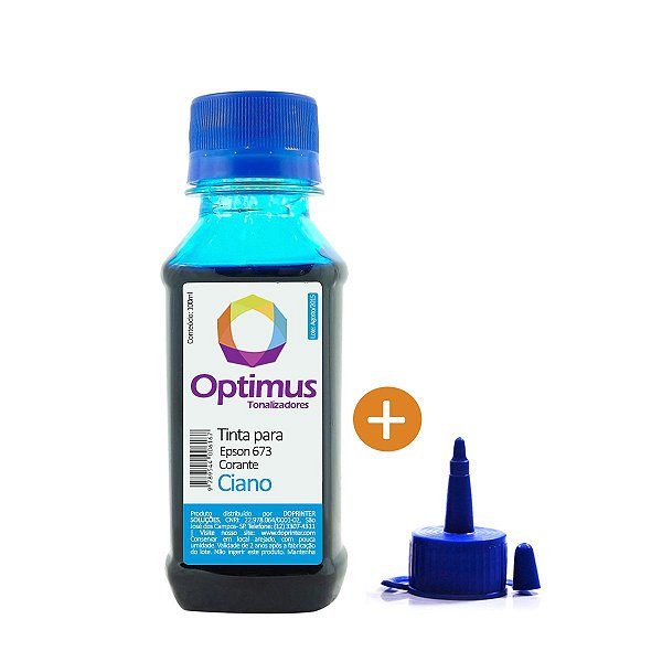 Tinta Epson 673 | L850 | T673220 EcoTank Ciano Optimus