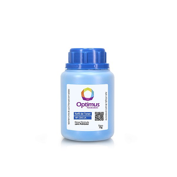 Refil de Pó de Toner HP CE411A | 305A Ciano 75g