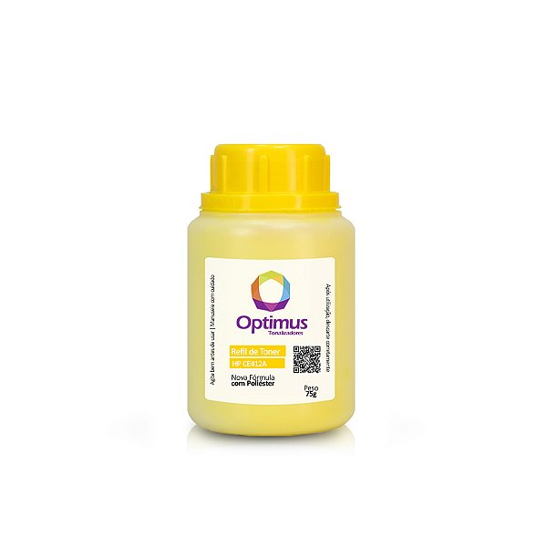 Refil de Pó de Toner HP CE412A | 305A Amarelo 75g