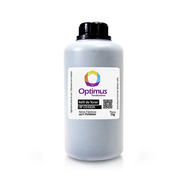 Refil de Pó de Toner HP CE410A | 305A Optimus Preto 1kg