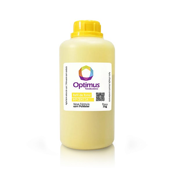 Refil de Pó de Toner HP CE412A | 305A Optimus Amarelo 1kg