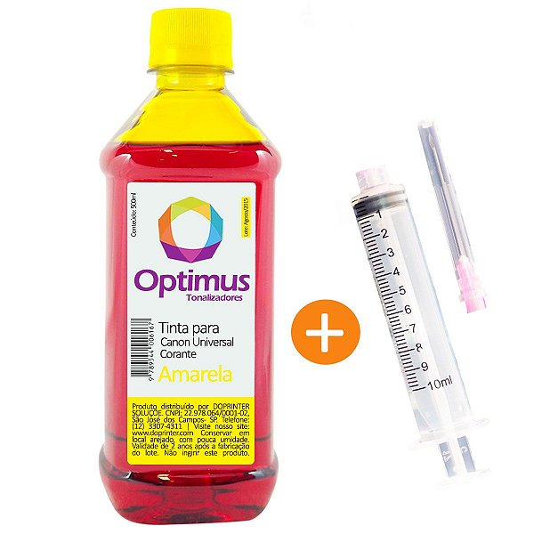 Tinta Canon TS 3110 | TS3110 | CL-146 Pixma Optimus Amarela 500ml