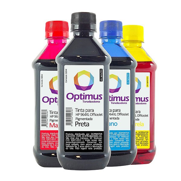 Kit de Tinta HP 964XL Preta + Coloridas 500ml é na Zip Cartuchos - Zip  Cartuchos