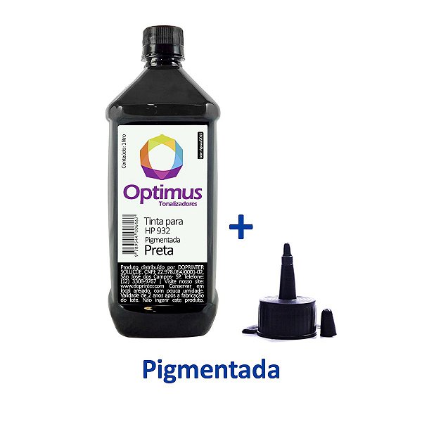 Tinta HP 932 | HP 932XL OfficeJet Preta Pigmentada 1 litro