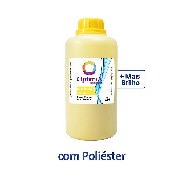 Refil de Pó de Toner HP 202A | CF502A Optimus Amarelo 500g