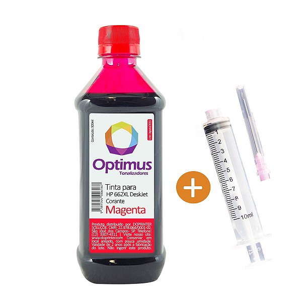 Tinta HP 662 DeskJet | HP 662XL Magenta Optimus 500ml