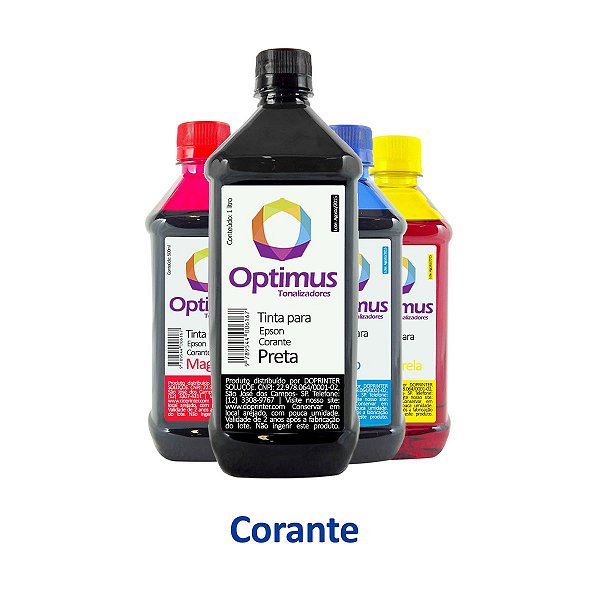 Kit de Tinta Epson XP-214 | 194 | 196 | 197 Expression Optimus Preta 1 litro + Coloridas 500ml