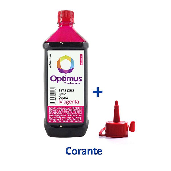 Tinta Epson TO73320 | Epson 73 | Stylus Optimus Corante Magenta 1 litro + Bico Dosador