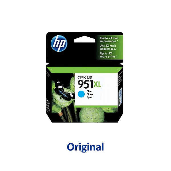 Cartucho HP 951XL | CN046AB | HP 951XL Officejet Ciano Original 17ml