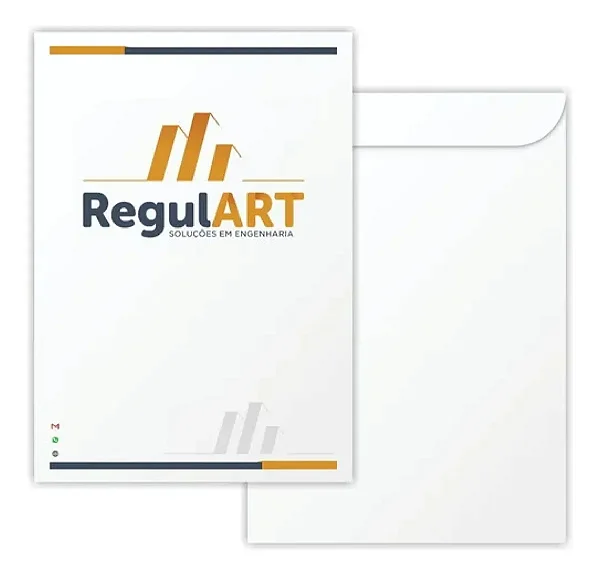 Envelope Saco A4 24x34cm Timbrado Personalizado – Papel 90g