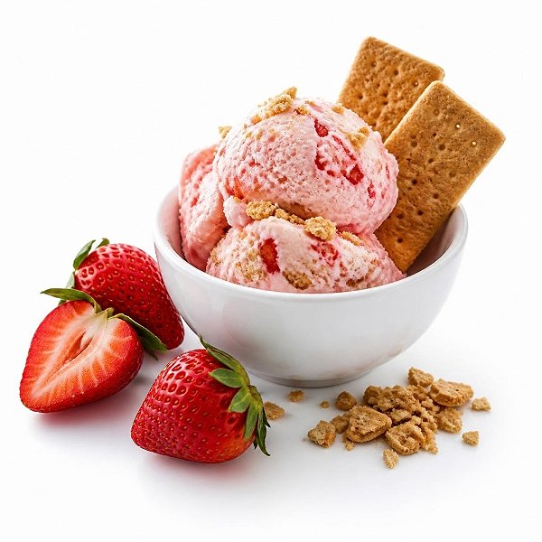Kit Receita Sorvete de Morango com Biscoito TPA — 3 x 10 ml