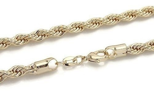 Pulseira Corda Cordão Baiano F A Ouro Semi Joia Com Garantia