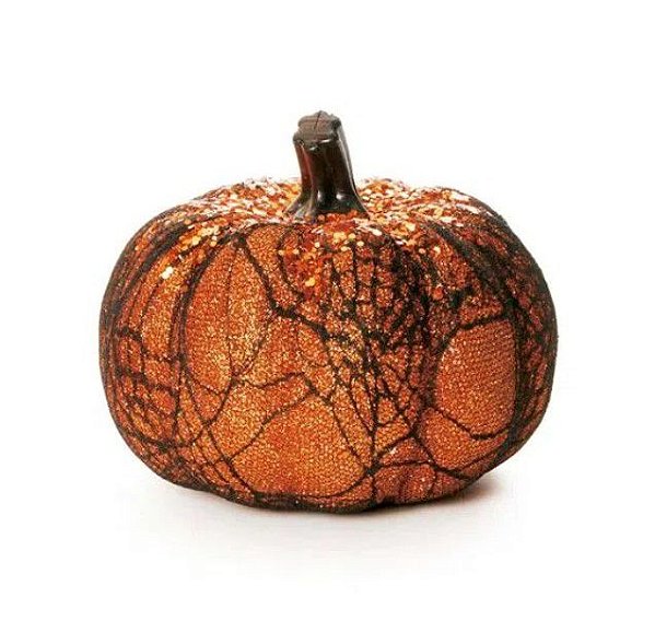 Abóbora Decorativa com Teia - 1 Un - Cromus 1410259