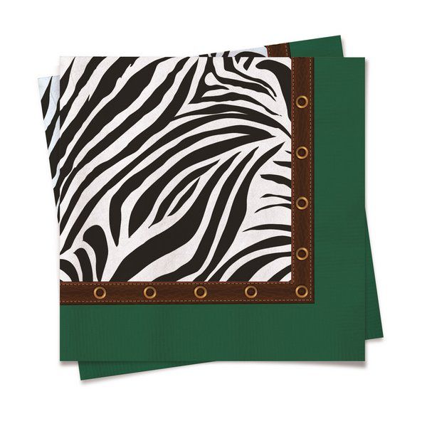 Guardanapo de Papel Safari Zebra 25x25 com 20 un - Cromus 29000572