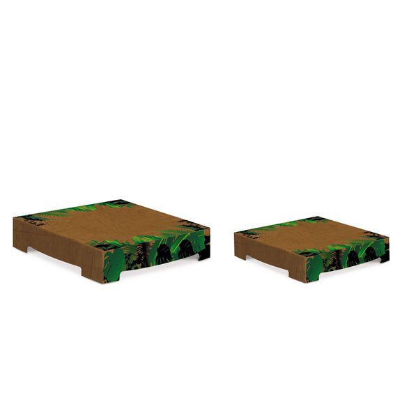 Kit Suporte Para Doces Safari com 02 Un - Cromus 23010684