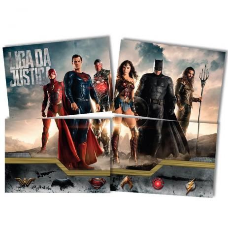 Painel Decorativo 4 Laminas Liga da Justiça o Filme - Festcolor Promo