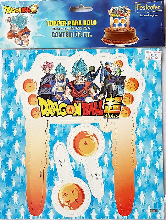 Enfeite Mobile - Dragon Ball Super - 04 Unidades - Festcolor