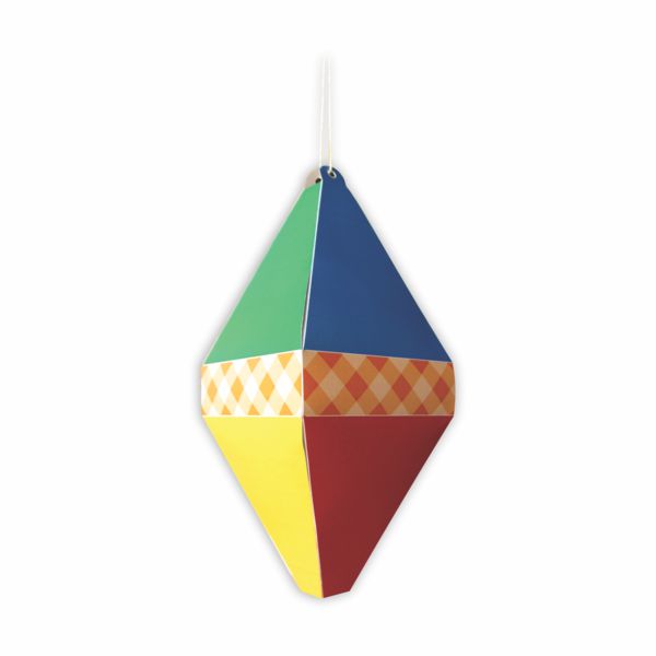 Enfeite Decorativo Balão de Festa Junina de Papel 3D com 3 Un - Marques