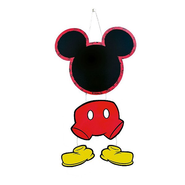 Lousa Decorativa de MDF 3 Partes Mickey Mouse - Grintoy