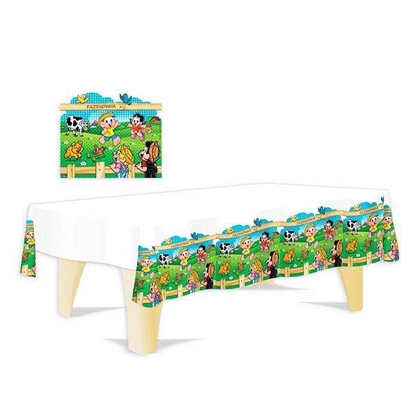 Toalha de Mesa Plástica Para Aniversário Festa Chico Bento Fazendinha - Festcolor Promo