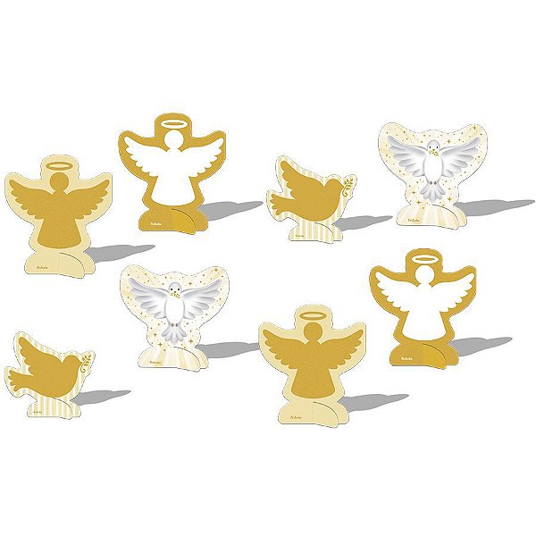 Enfeite Decoração de Mesa Batizado / Crisma Festa Benção Festcolor