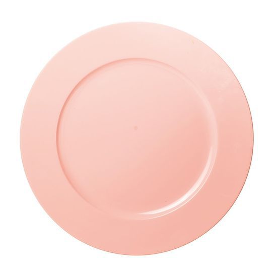 Sousplat Double Face de Melamina Rosa Claro 33CM - Ref 29002198 Promo Mesa Posta Cromus