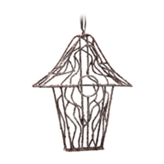 Enfeite Decorativo Casa De Pássaro 30cm - Linha Chalé - Cromus 1410106