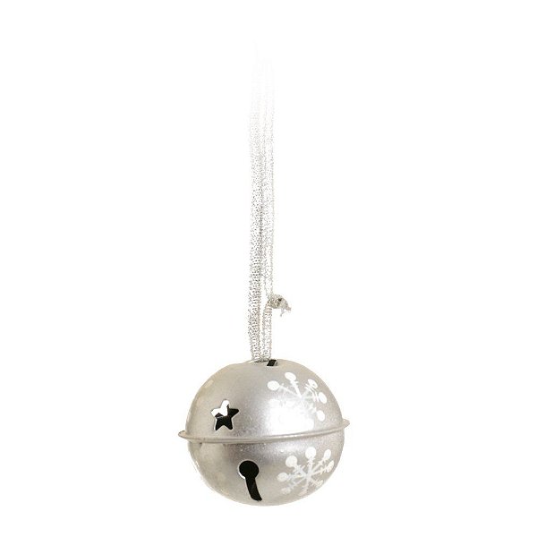 Bola de Natal Sininho Prata Guizo de Natal 3x3cm com 24un - Cromus Promo 1318478