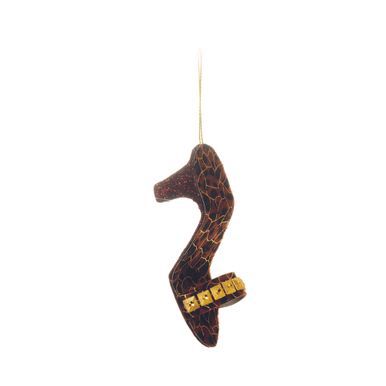 Enfeite de Natal Para Pendurar Sapato Estampa Onça 10cm com 1 Un - Cromus 1314318
