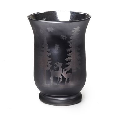 Porta Vela de Vidro Preto Renas Tam G - Cromus 1712925