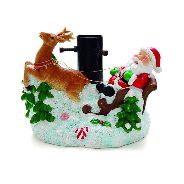 Base Para Árvore de Natal Papai Noel No Treno - Cromus 1551885 - CCS Decorações Base Para Árvore de Natal Papai Noel No Treno - Cromus 1551885 - CCS Decorações