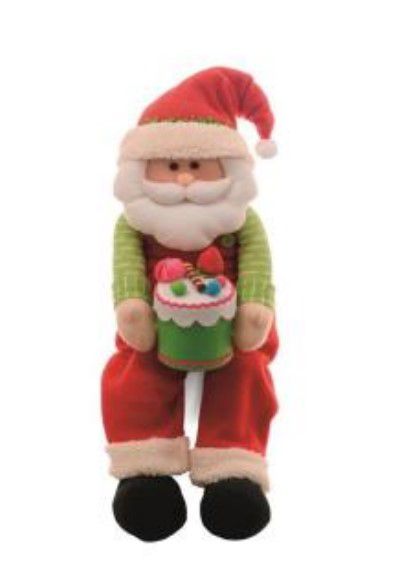Papai Noel Sentado com Pote de Doces - Gostosuras - Cromus Esp 1210387