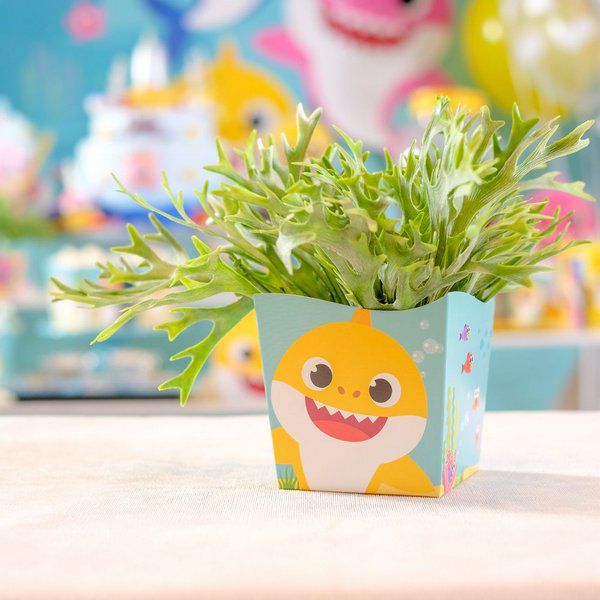 Cachepo Decorativo Baby Shark 8X8X9,5 - Cromus 23011760