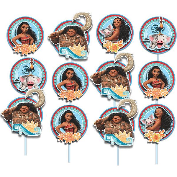 Palito Decorativo Moana com 12 un - REF 08170 - Piffer