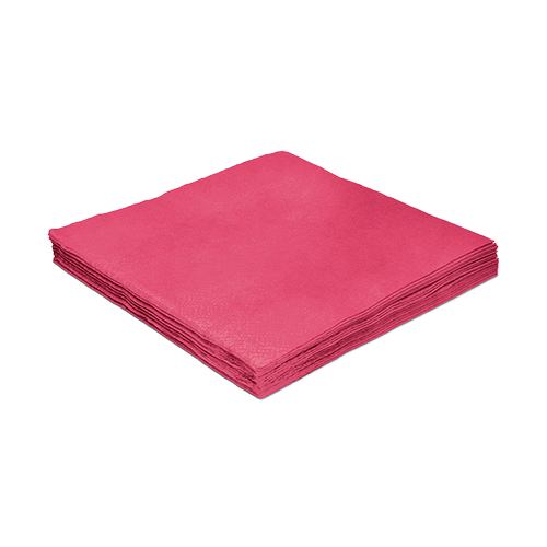 Guardanapo de Papel 25x25 Liso Pink com 20Un - Silver Plastic