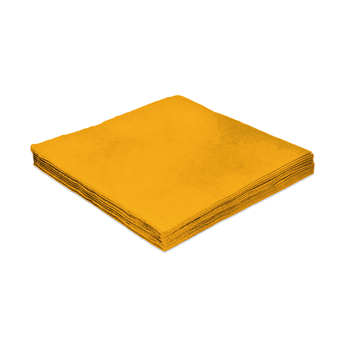 Guardanapo de Papel 25x25 Liso Amarelo com 20Un - Silver Plastic