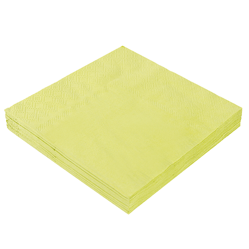 Guardanapo de Papel 25x25 Liso Verde Limão com 20Un - Silver Plastic