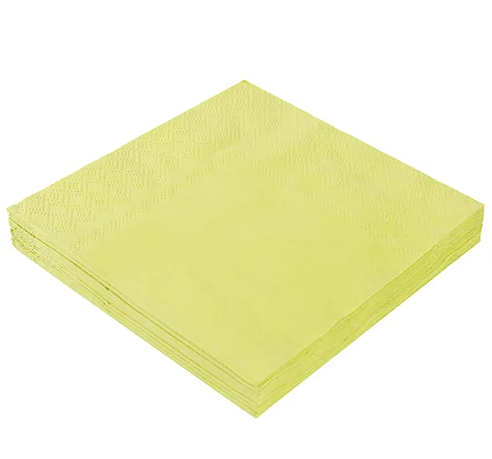 Guardanapo de Papel 25x25 Liso Verde Limão com 20Un - Silver Plastic