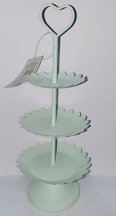 Suporte Para Doces 3 Andares Verde (Cake) C/1 Un - Promo Cromus 1521839
