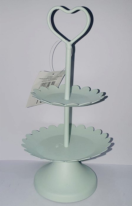 Suporte Para Doces 2 Andares Verde (Cake) C/1 Un - Promo Cromus 1521843
