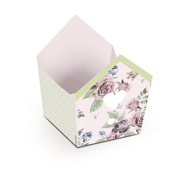 Cestinha Mini Cachepo Festa Jardim Secreto 5,5x5,5x6 com 10 Un - Cromus 23010786