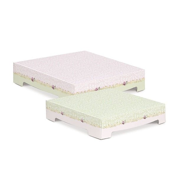 Kit Suporte Para Doces Festa Jardim Secreto com 02 Un - Cromus 23010788