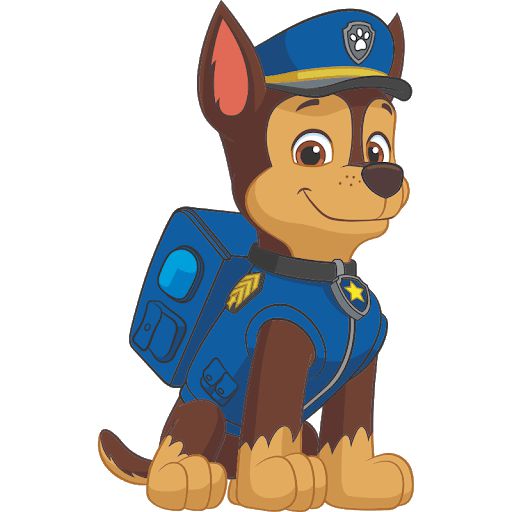 Painel Decorativo de E.V.A Chase Patrulha Canina 31x50cm - Ref 351032 Piffer