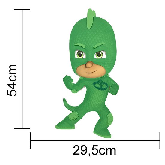 Painel Decorativo de E.V.A Lagartixo - PJ Masks - 29x54cm - Ref 383031 Piffer