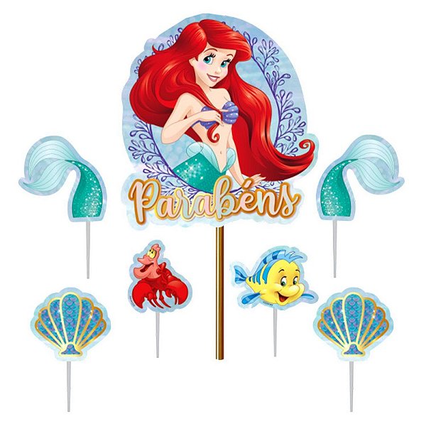 Topo De Bolo Princesas Topper Personalizado Princesas Disney