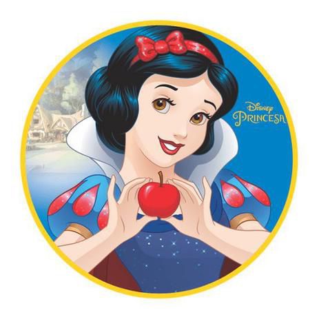Painel Redondo Decorativo de T.N.T Festa Branca de Neve 1,01mts com 01 un - Ref 314005 Piffer