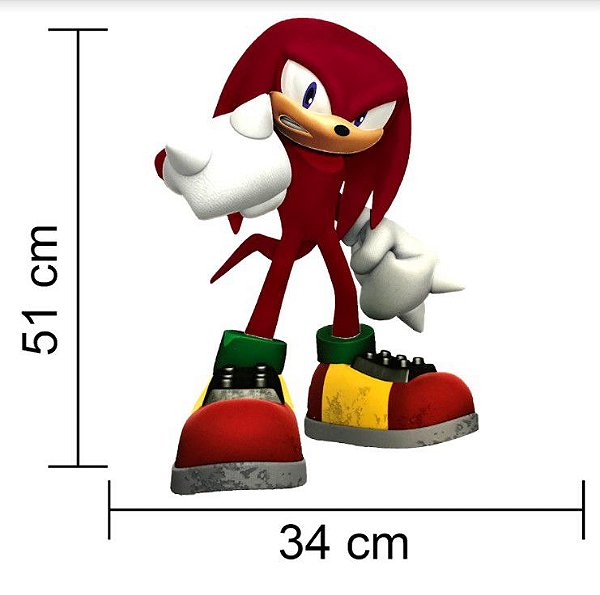 Fantasia Sonic Vermelho Knuckles